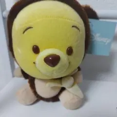 ディズニーのかわいいイエローブラウンのぬいぐるみPooh
