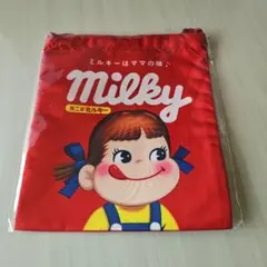 不二家 ミルキー 巾着袋 ペコちゃんのサムネイル