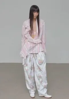 openyy 花柄パンツ フラワーパンツ - メルカリ