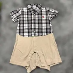 (80センチ)POLO Baby チェック柄ロンパース 80 ベビー服