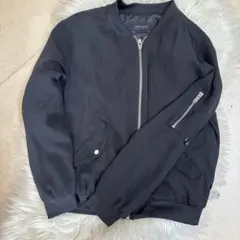 ZARA BASIC ブラック MA-1ジャケット
