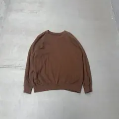 久米繊維　kume.jp ラグラン　ブラウン　スウェット　トレーナー　無地
