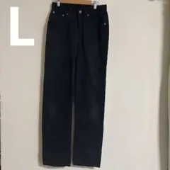 Levi's メンズ　レディース　Lネイビー ストレートレッグ デニムパンツ