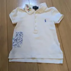 【新品に近いが若干難あり】ラルフローレン 刺繍ポロシャツ　上品　2T