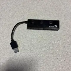 ecoHUB USBハブ 4ポート 黒