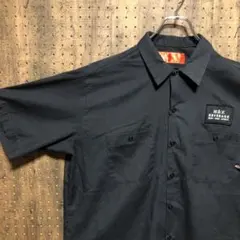 ディッキーズ　 企業　ワークシャツ　黒　ブラック　XL SMA516