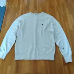 Champion クルーネック トレーナー ホワイト　Ｌサイズ