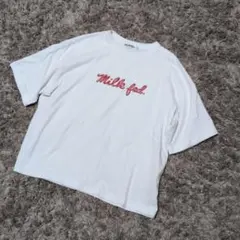 MILKFED. Tシャツ ホワイト ロゴ刺繍のサムネイル