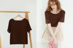 新品タグ付＜H＞コットン ハイゲージ スリットTシャツ - メルカリ