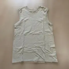 ベージュ ノースリーブ Tシャツ Mサイズ