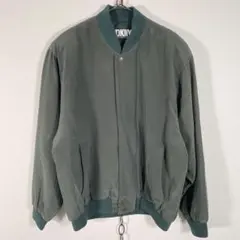 香港製 90s vintage DKNY シルクブルゾン アウター サイズPのサムネイル