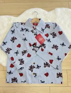 美品✨ヴィヴィアンウエストウッド　ボウタイ　チェック　ブラウス　ロゴ刺繍 美品✨ヴィヴィアンウエストウッド ボウタイ チェック ブラウス