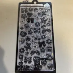 ボンボンドロップシール　ブラック　モノクロ