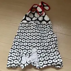 コットンロンパース 白黒円形模様のサムネイル