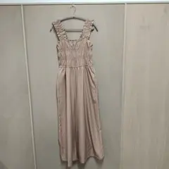 titivate ショルダーフリルシャーリングオールインワン【L】