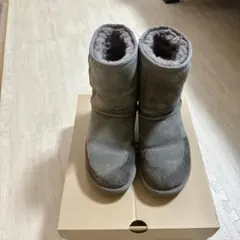 UGG グレー ムートンブーツ W CLASSIC SHORT Ⅱ