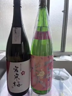 【2本セット】宮寒梅　一白水成　1.8Lのサムネイル