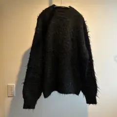 EMMA CLOTHES オーバーサイズ黒ニットセーター