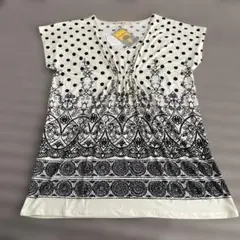 新品☆Cutie Blonde ドット柄 チュニック 半袖 Mサイズ☆訳ありのサムネイル