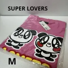 【未使用タグ付】SUPER LOVERS パンダTシャツ ピンク M