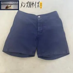 グロウンアンドソーン　ショート丈　カーゴパンツ　コットン100% ネイビー　M