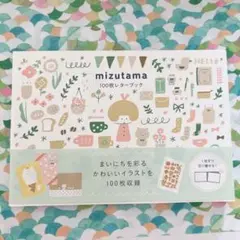 【美品】mizutama 100枚レターブック　カード付　便箋　定価2200円