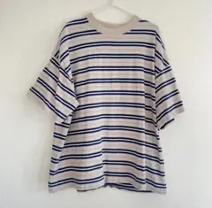 XL バックナンバー　半袖Tシャツ　ボーダー　綿100%