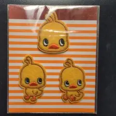 イエローひよこワッペン3枚セット