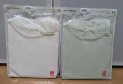 【新品】ユニクロ ソフトタッチ コットン モックネックT 長袖 90 セット