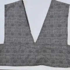 チェック柄 Vネック ビスチェ リボン付き