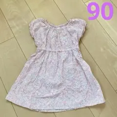 ワンピース 花柄 子供 女の子 ピンク 夏