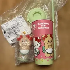 【超レア】 タイセブンイレブン限定キティー♡バターベアーカップ 動くマスコット