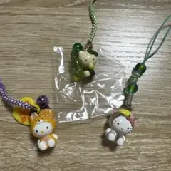 平成レトロ　ご当地キティ　キーホルダー