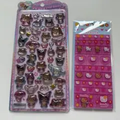 正規品　日焼けキティ　日焼けサンリオ　うるちゅるシール　タイルシール