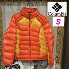 【美品】 Columbia ダウンジャケット レディースS オレンジ