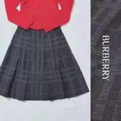 総刺繍 シャドウチェック【BURBERRY】ノバチェック スカート