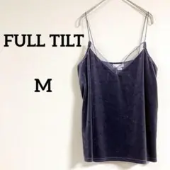 即購入OK✨FULL TILT【M】ダークパープル キャミソール ベロア
