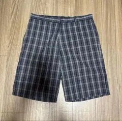 90s 希少モデル Dickies チェック ショーツ 膝下丈 シティーボーイ