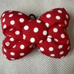 スクバに♡可愛い♡一個600円！ リボン型♡赤×白ドット♡デカリボンゴム！！