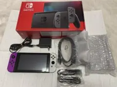 【バッテリー強化版】Nintendo Switch本体グレー・ホワイト/パープル