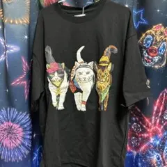 アニマル　猫　Tシャツ　Lサイズ