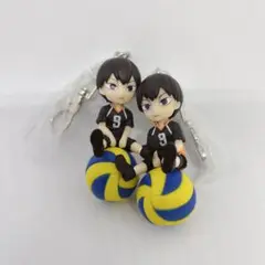 バレーボールキャラクター キーホルダー 2体セット　ハイキュー!! 影山