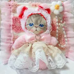 レースドレスのルミちゃんサコシュ　コヤンイサムチョン　フワフワお花ボアショルダー