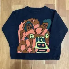 lowrys farm kids × 須田雄真　ニットセーター／ブラック