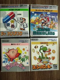 ゲームボーイソフトマリオ、ヨッシー、カービィ 4本セット 任天堂