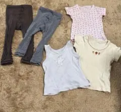 ベビー服 まとめ売り 5点セット 肌着 レギンス Tシャツ 80cm