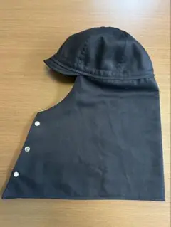 七色頭巾 溶接頭巾 　鍔付き　お試し価格❗️ 表　黒　サイズ60cm