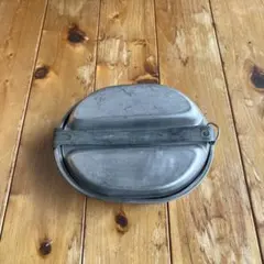 戦時中 バッカン アルミ製 レトロ アンティーク 軍用品 飯缶 当時物