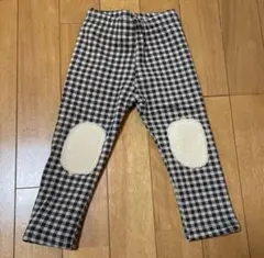 Aosta レギンス　パンツ　80 裏起毛　チェック　新品未使用　ベビー