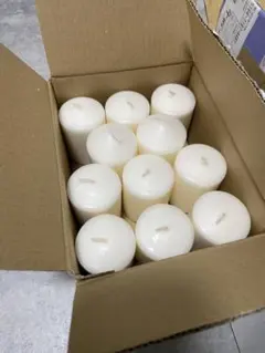 ホワイトキャンドル 11個セット 中型